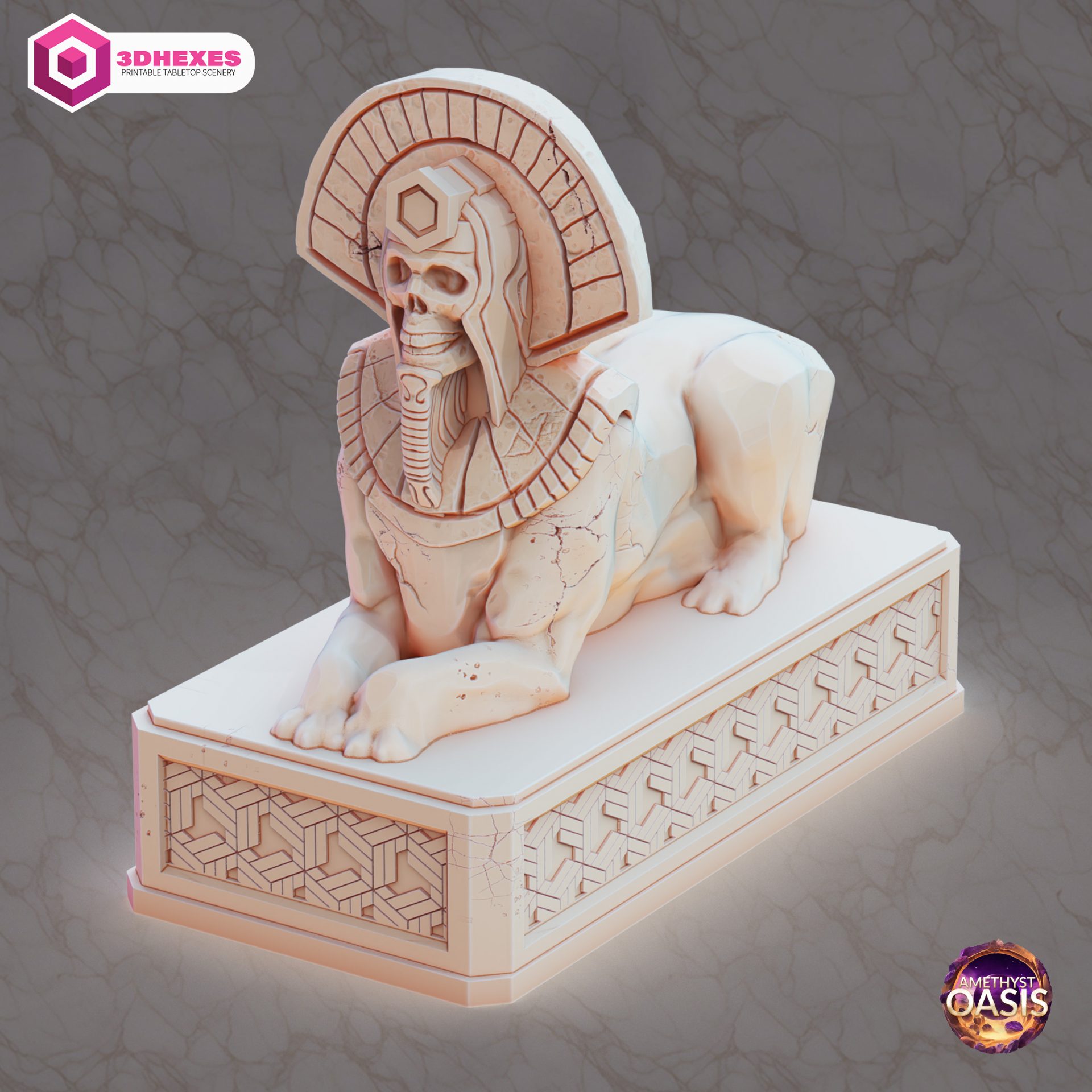 Cursed Sphinx Statue