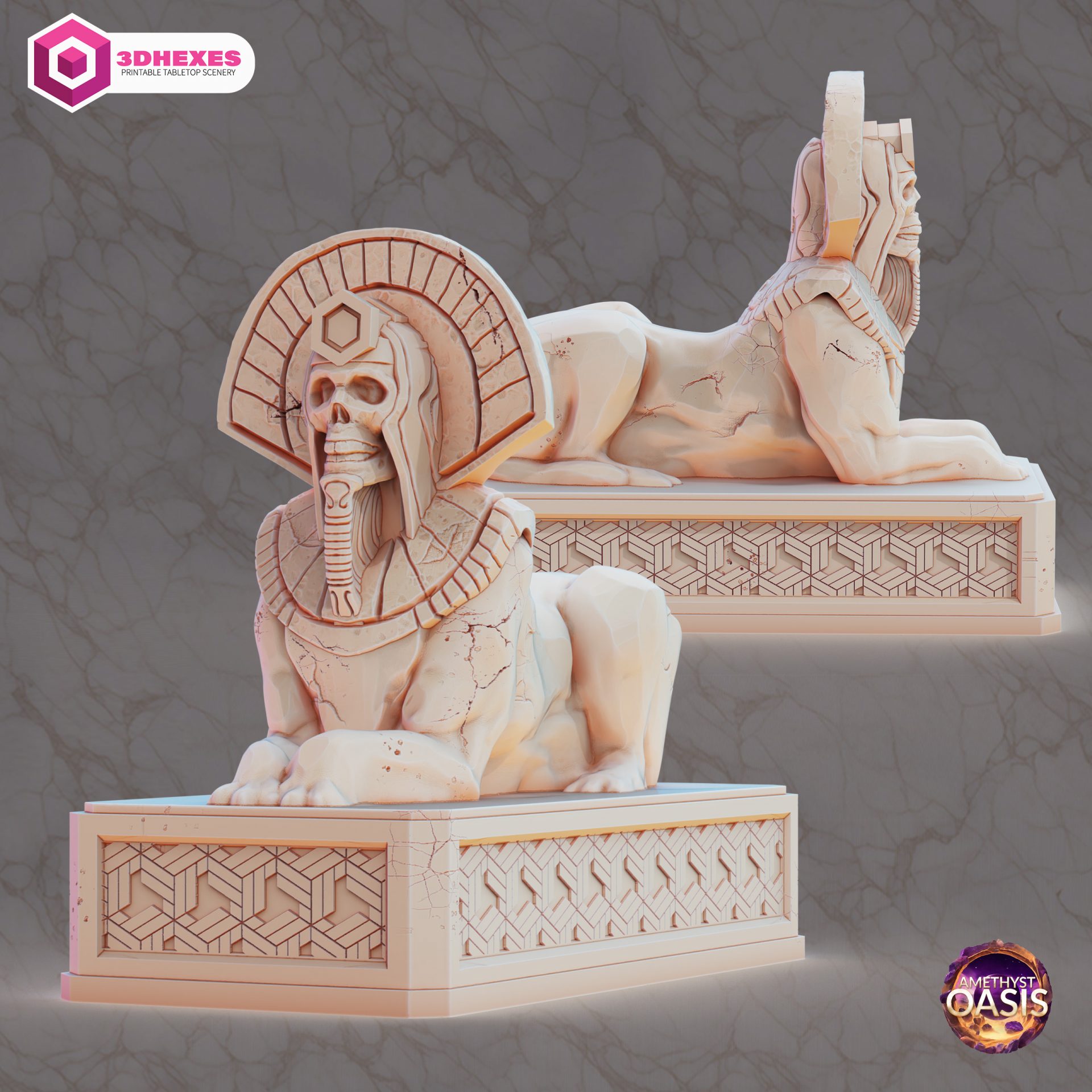 Cursed Sphinx Statue